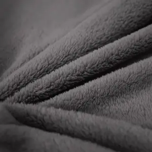 Fino Plush Throw | Dark Grey