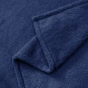Fino Plush Throw | Navy