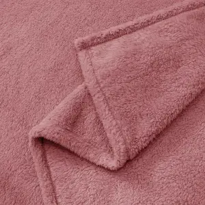 Fino Plush Throw | Pink