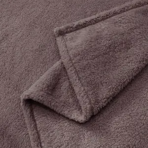 Fino Plush Throw | Red Brown