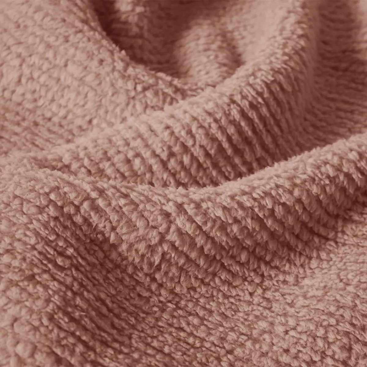Fino Plush Throw | Thin Striped Textured | Brown