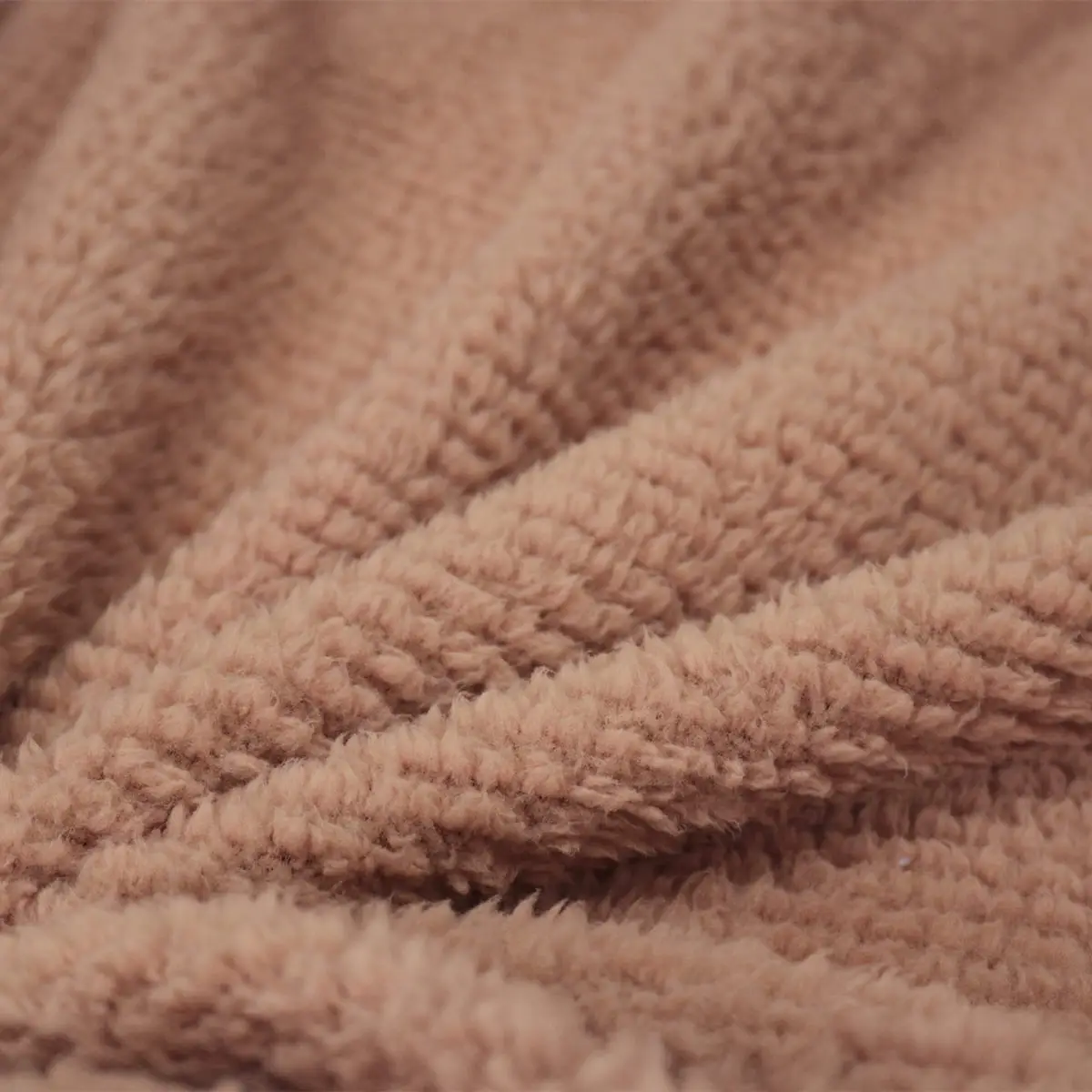 Fino Plush Throw | Thin Striped Textured | Brown