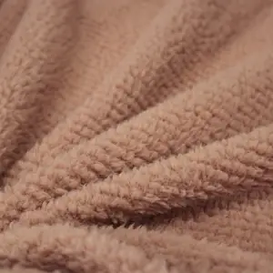 Fino Plush Throw | Thin Striped Textured | Brown