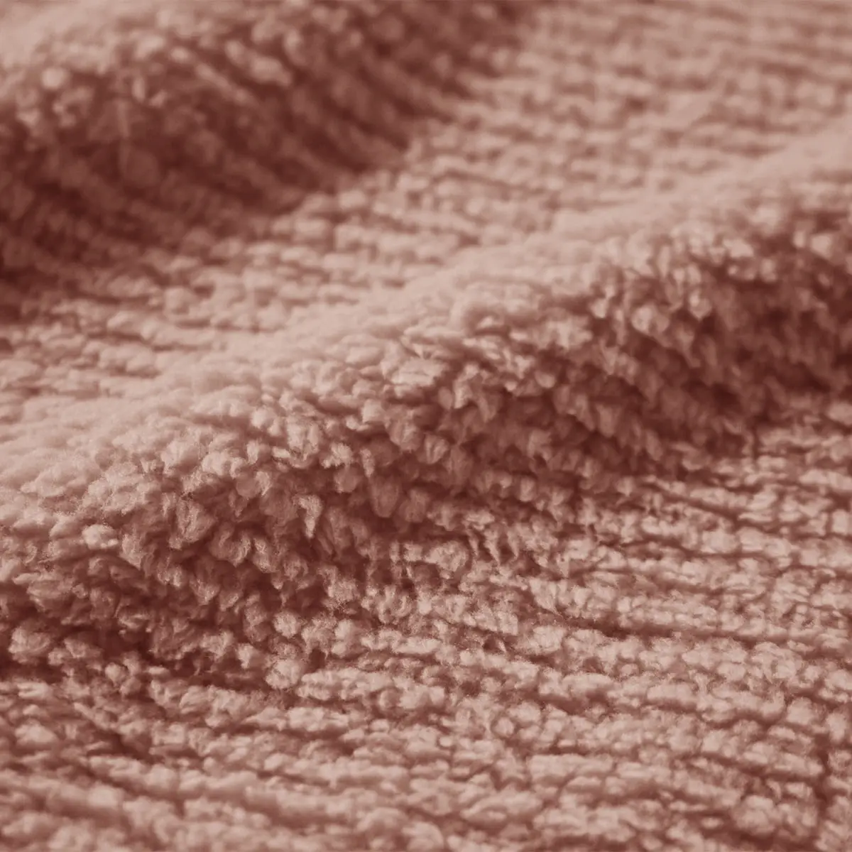 Fino Plush Throw | Thin Striped Textured | Brown