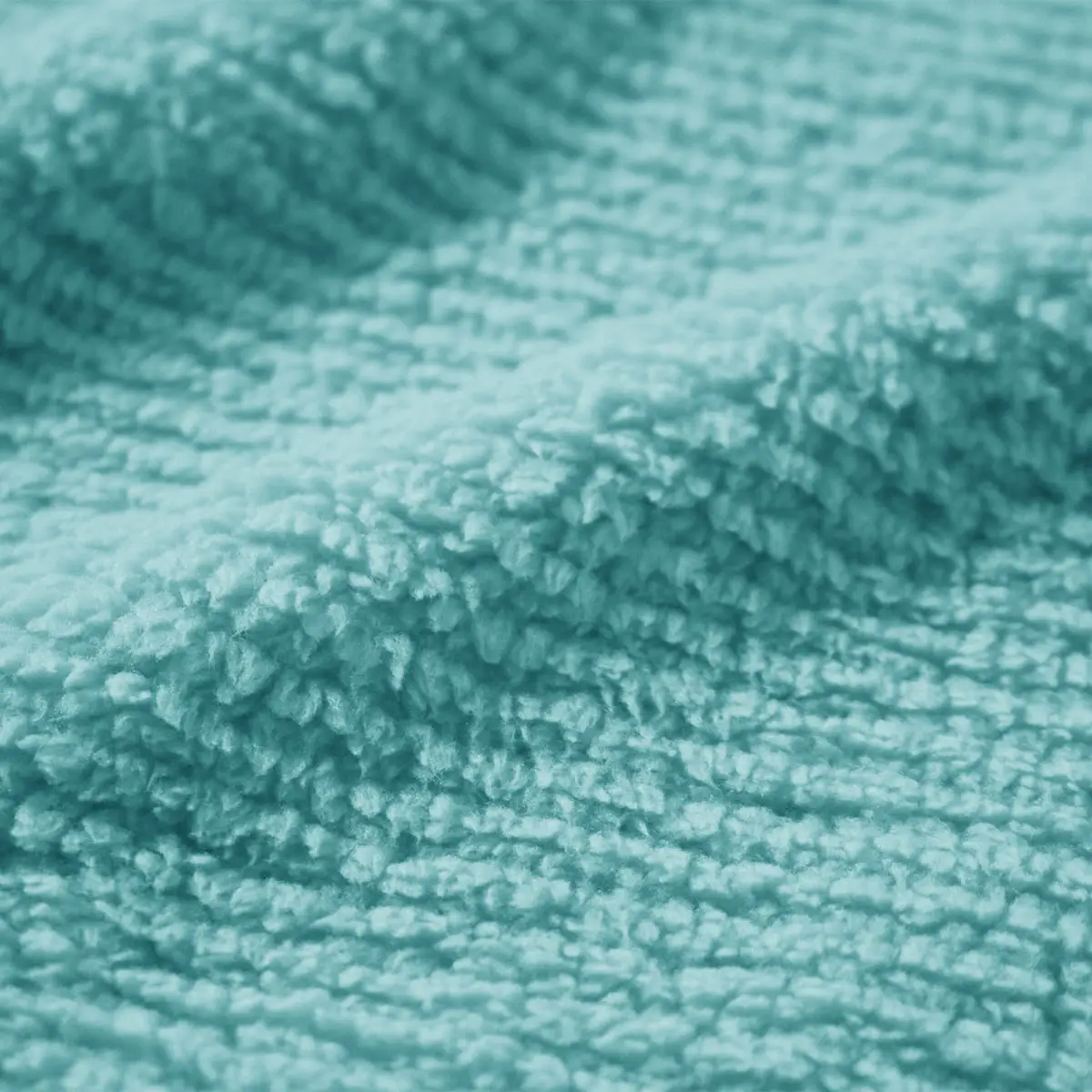 Fino Plush Throw | Thin Striped Textured | Mint Green