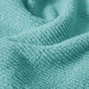 Fino Plush Throw | Thin Striped Textured | Mint Green