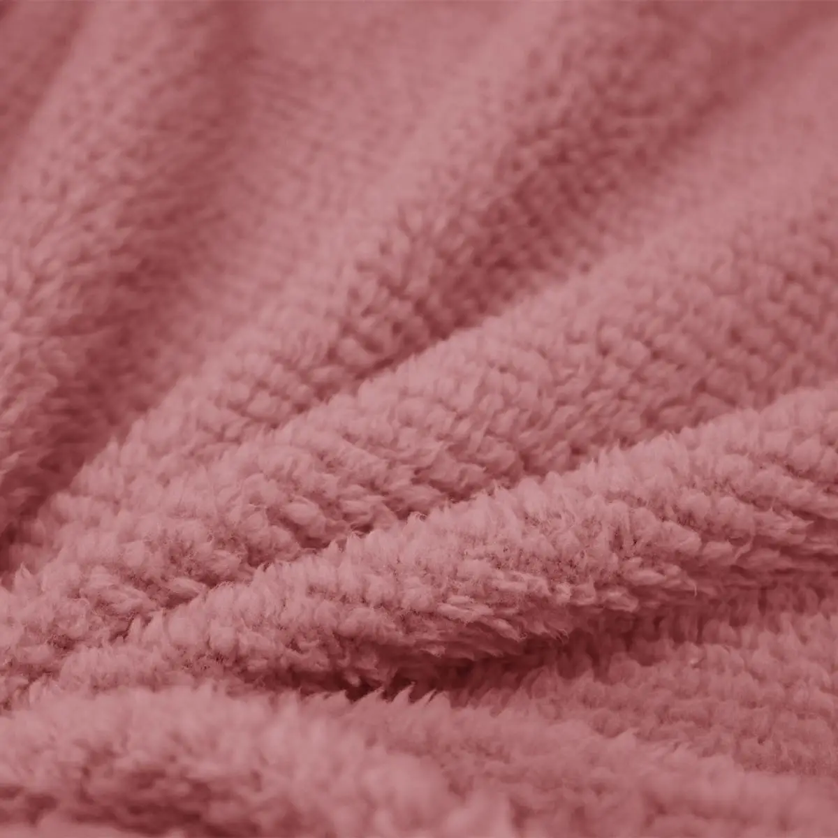 Fino Plush Throw | Thin Striped Textured | Pink