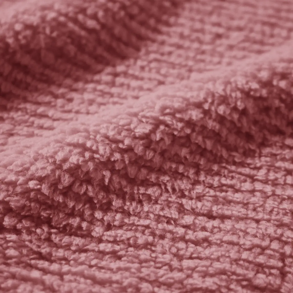 Fino Plush Throw | Thin Striped Textured | Pink