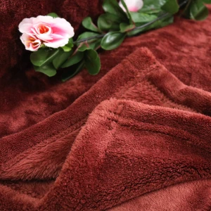 Flannel Blanket (Red Brown)