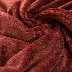 Flannel Blanket (Red Brown)