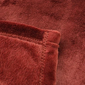 Flannel Blanket (Red Brown)