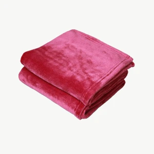 Flannel Blanket (Silver Red)