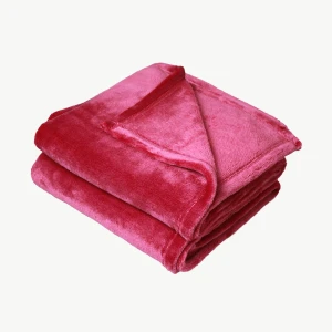 Flannel Blanket (Silver Red)