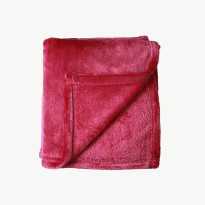 Flannel Blanket (Silver Red)