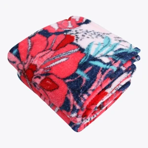 Floral Meadow Printed Plush Blanket