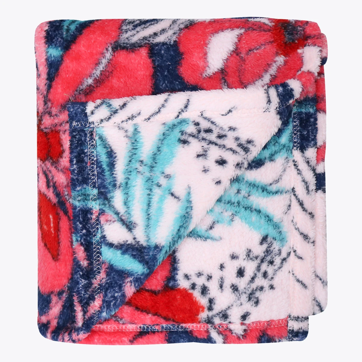 Floral Meadow Printed Plush Blanket