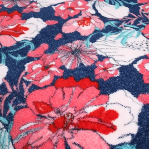 Floral Meadow Printed Plush Blanket