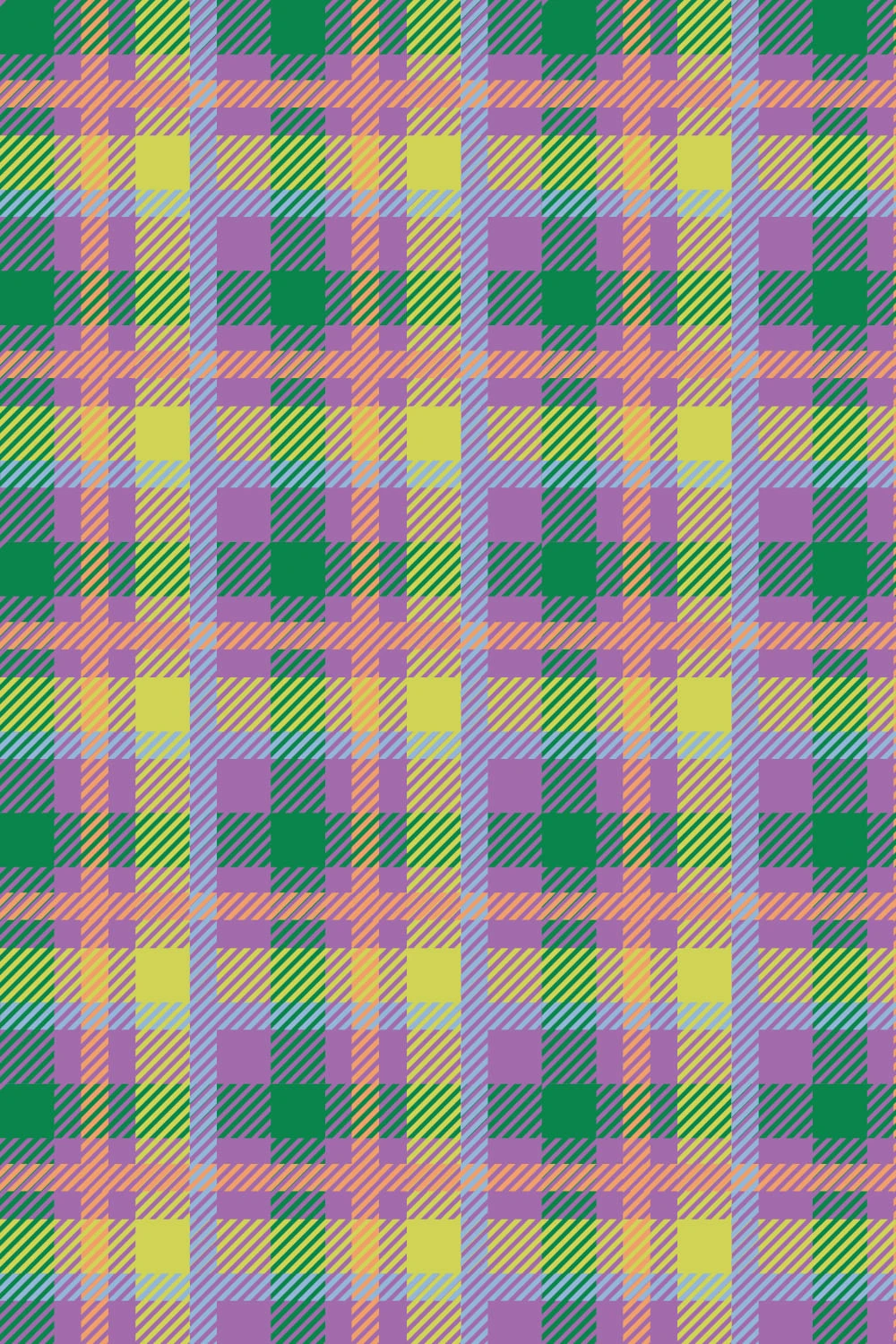 Flower Garden : Summer Tartan Pattern