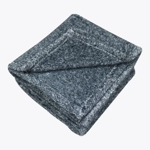 Frosted Plush Blanket (Black)