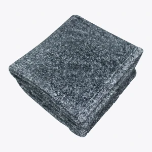 Frosted Plush Blanket (Black)