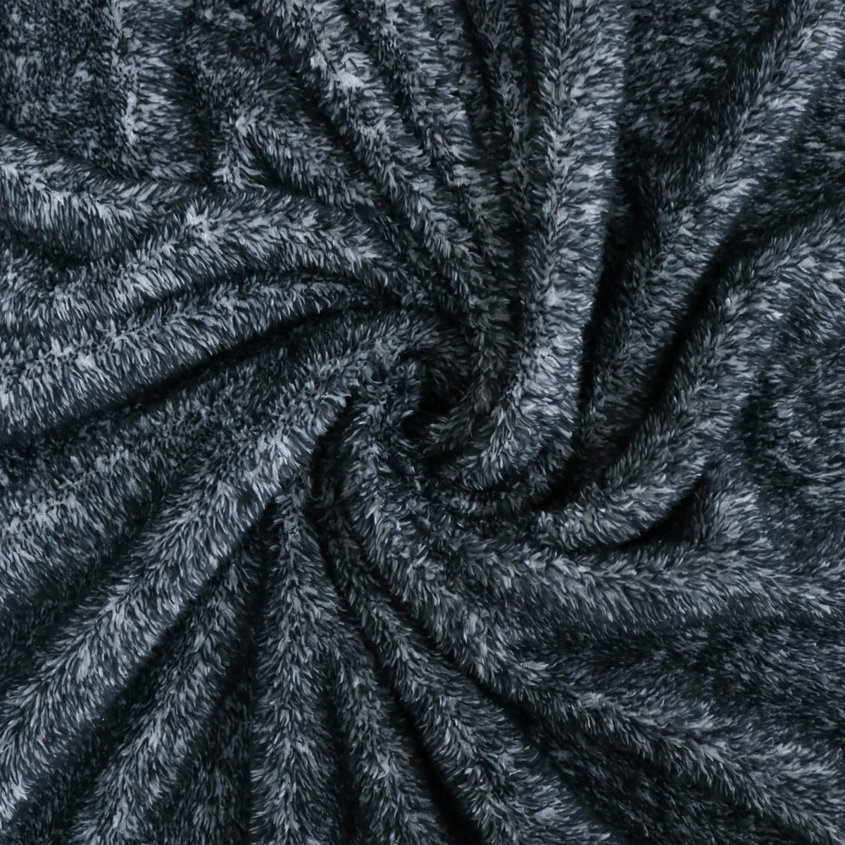 Frosted Plush Blanket (Black)