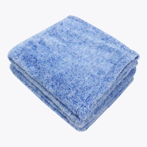 Frosted Plush Blanket (Blue)