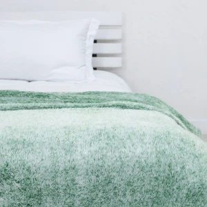 Frosted Plush Blanket (Green)