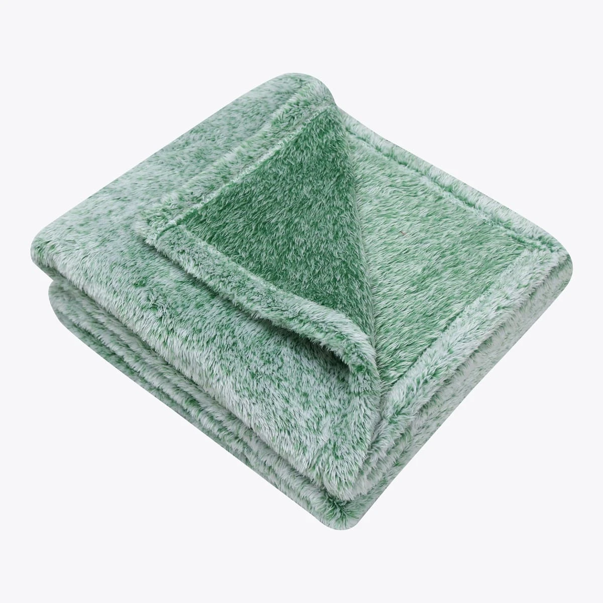 Frosted Plush Blanket (Green)