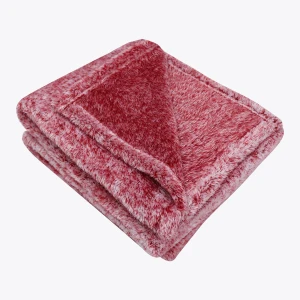 Frosted Plush Blanket (Red)