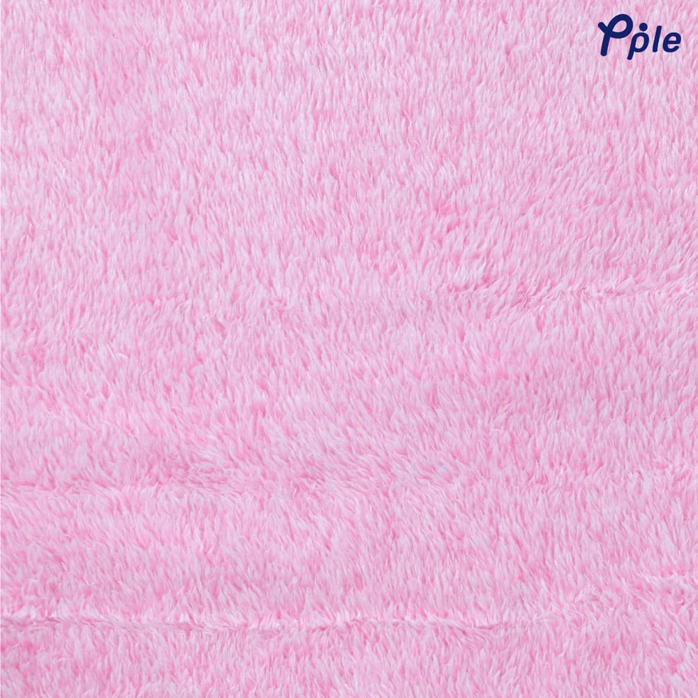 Frosted Plush Blanket (Pink)