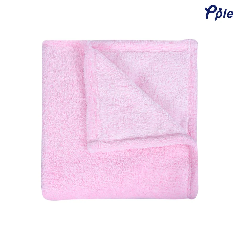 Frosted Plush Blanket (Pink)