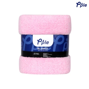 Frosted Plush Blanket (Pink)