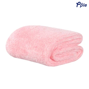 Frosted Plush Blanket (Peach)