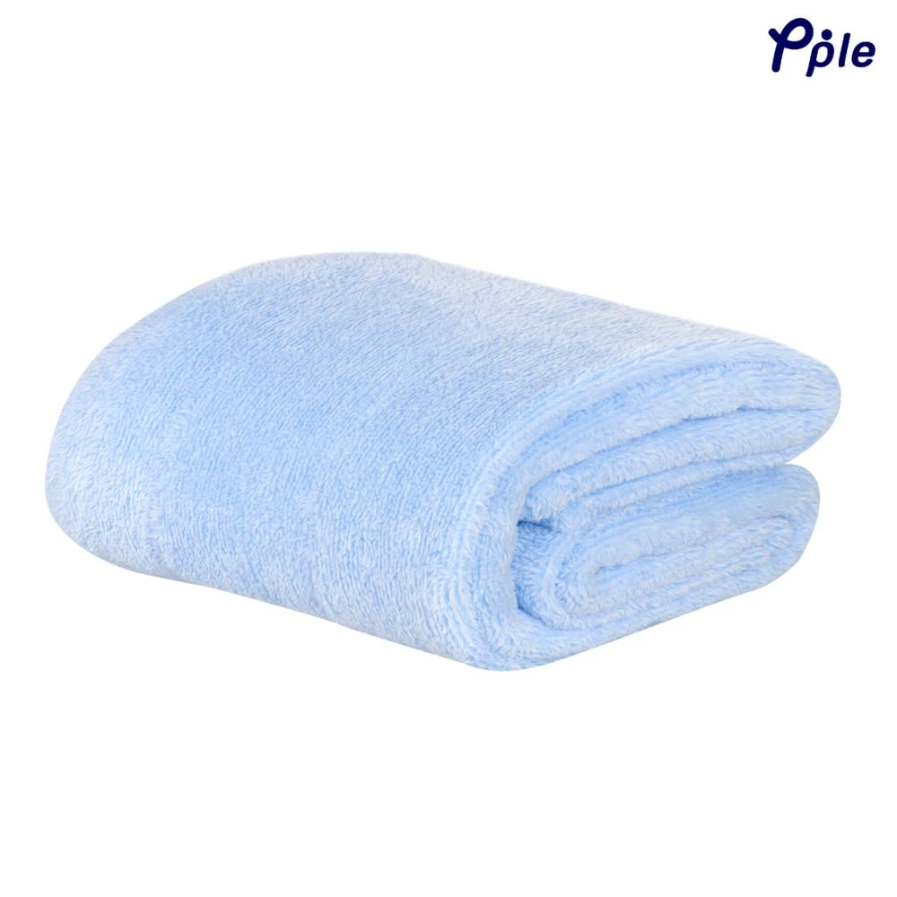 Frosted Plush Blanket (Sky Blue)