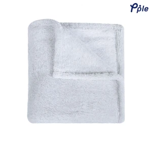 Frosted Plush Blanket (Silver Grey)
