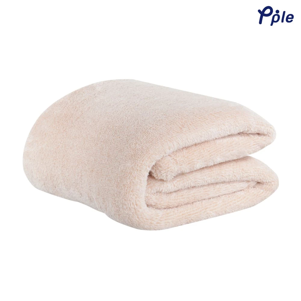 Frosted Plush Blanket (Brown)