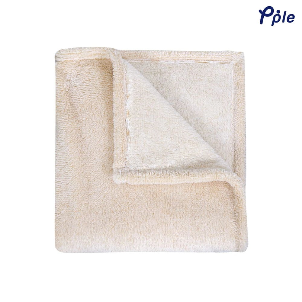 Frosted Plush Blanket (Brown)