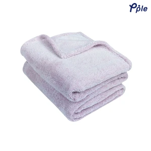 Frosted Plush Throw (Plum)