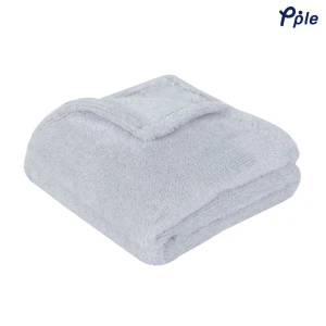 Frosted Plush Throw (Silver Grey)