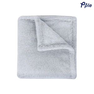 Frosted Plush Throw (Silver Grey)