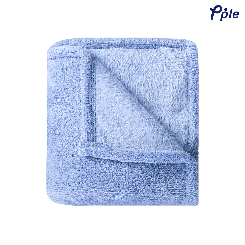 Frosted Plush Throw (Blue)