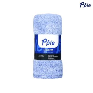 Frosted Plush Throw (Blue)