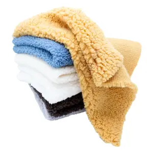High-quality Fluffy Luxurious Sherpa Throw Blanket Production-ready