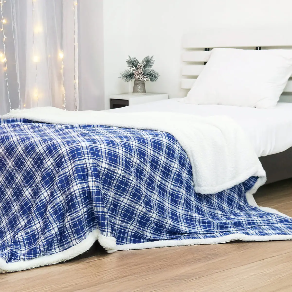 High-quality Fluffy Luxurious Sherpa Throw Blanket Production-ready