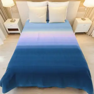 Himalai Blanket - Himalayas Inspired Digital Engineered Print Design Fleece Blanket (Colorful Style - 210A Pattern)