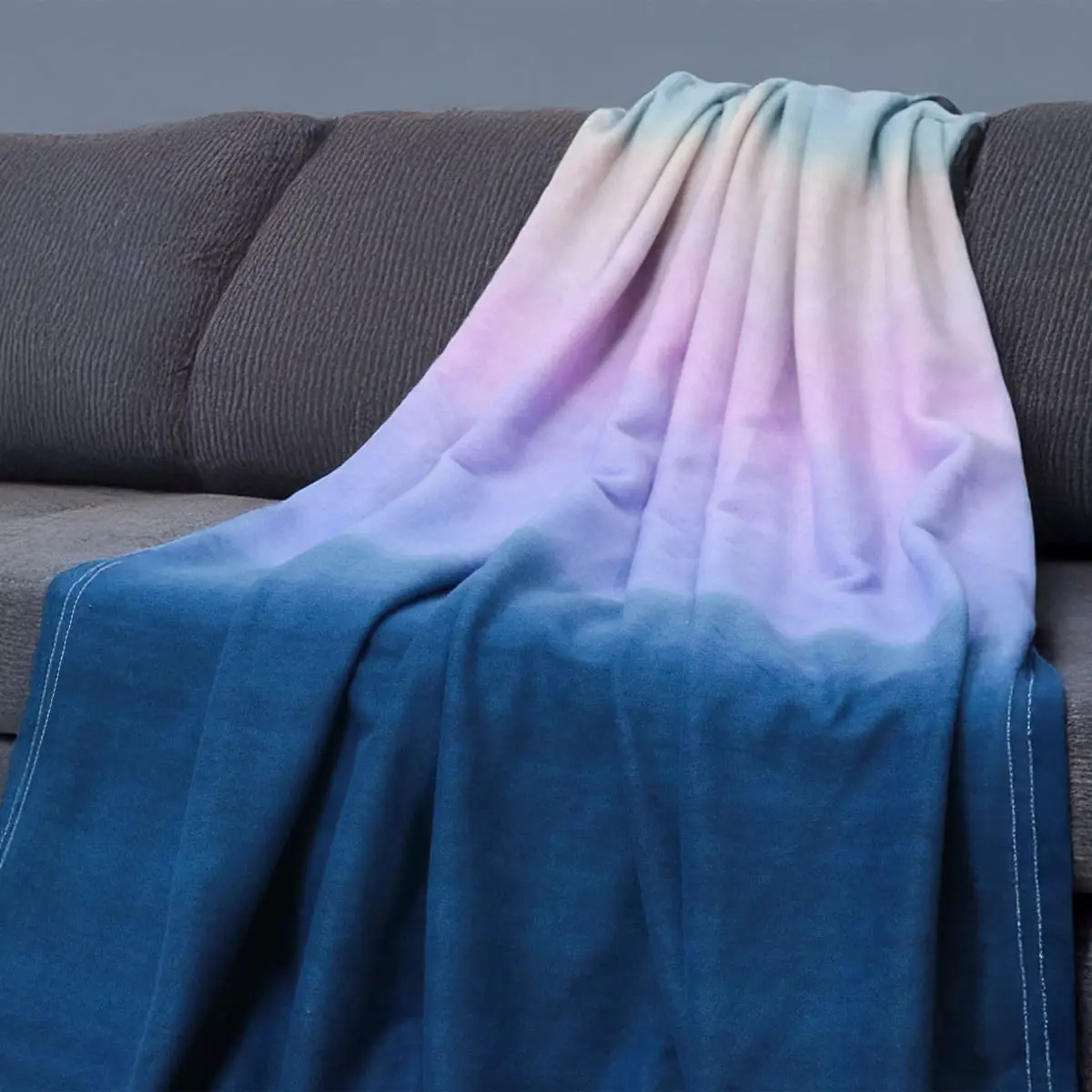 Himalai Blanket - Himalayas Inspired Digital Engineered Print Design Fleece Blanket (Colorful Style - 210A Pattern)