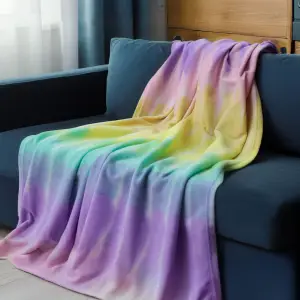 Himalai Blanket - Himalayas Inspired Digital Engineered Print Design Fleece Blanket (Jumping Style - 601A Pattern)