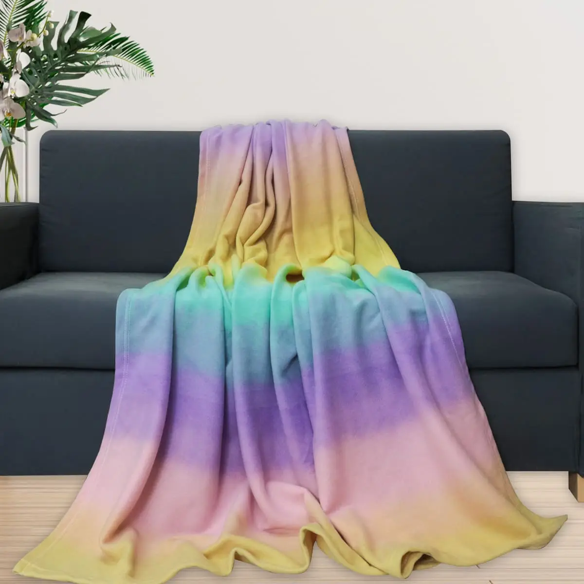 Himalai Blanket - Himalayas Inspired Digital Engineered Print Design Fleece Blanket (Traditional Style - 310B Pattern)