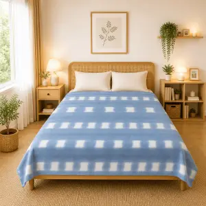 Himalai Printed Fleece Blanket 180 GSM – Cozy Block (603C) | From $1.99 Wholesale