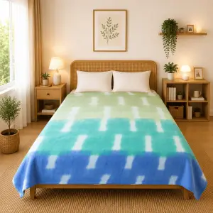 Himalai Printed Fleece Blanket 180 GSM – Cozy Block (604B) | From $1.99 Wholesale